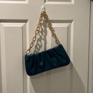 A New Day leather bag with gold chain